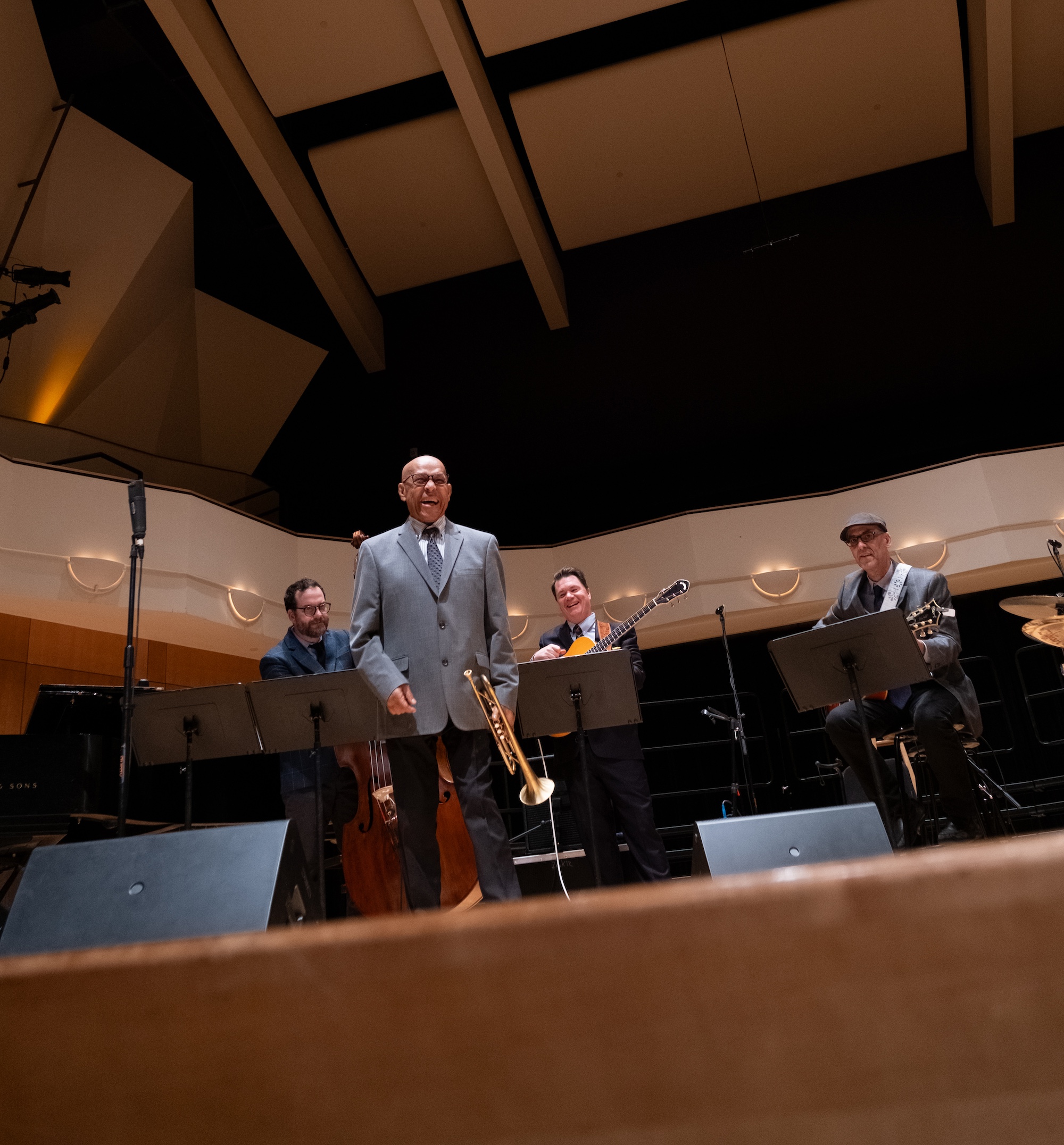 Eddie Henderson performs at the King Center with CAM music faculty.