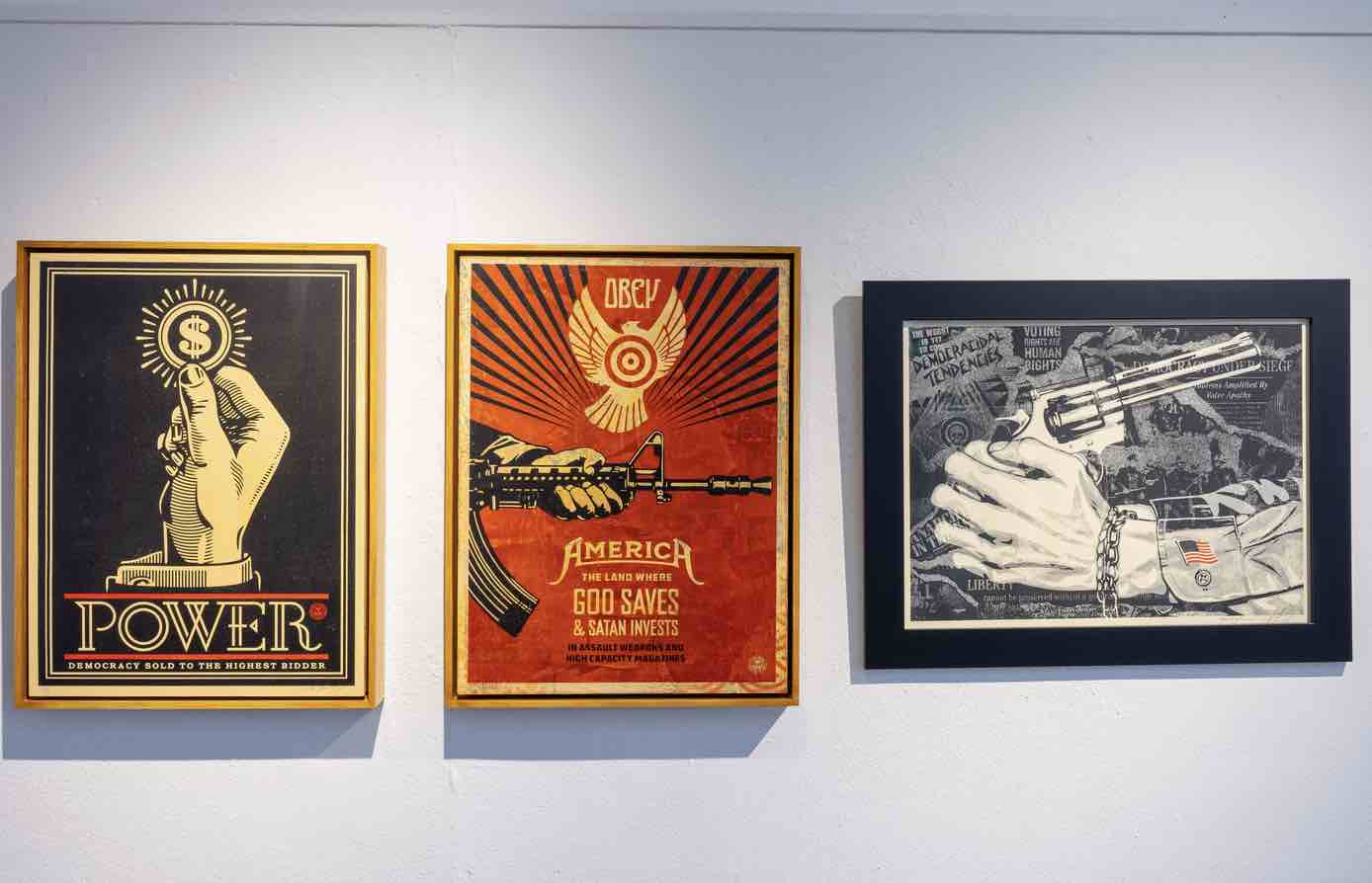 Three works from Shepard Fairey