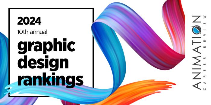 logo for the 2024 Graphic Design Rankings Animation Career Review
